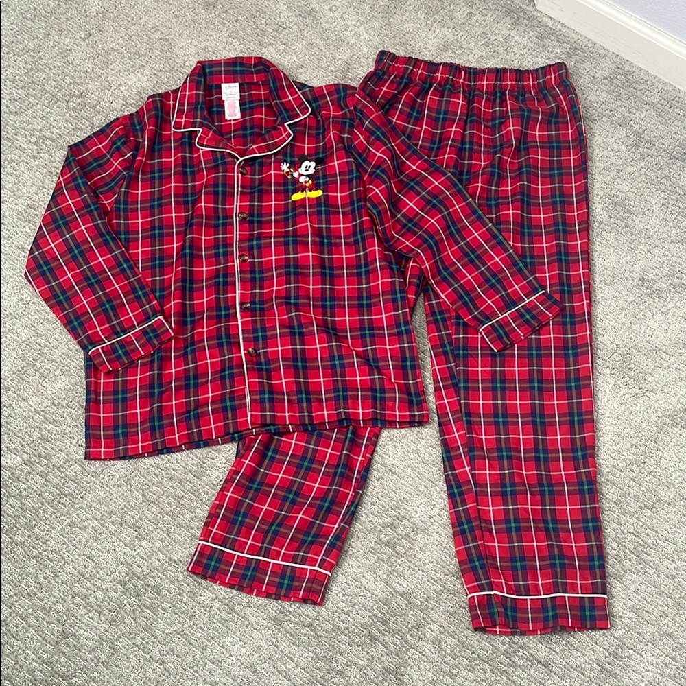 Disney Red and Black Pajama Set with Cozy Comfort